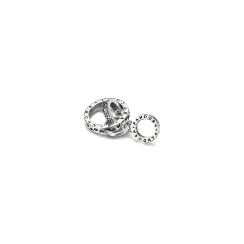 (imagem para) Charm Pingente com Logo Pandora em Círculos - 799490C01 - Visualizar 4