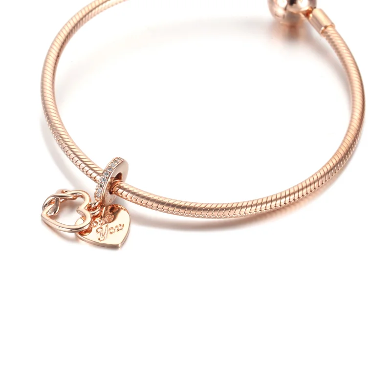 (imagem para) Charm Pingente Coração Infinito Te Amo da PANDORA - 789369C01 - Visualizar 5