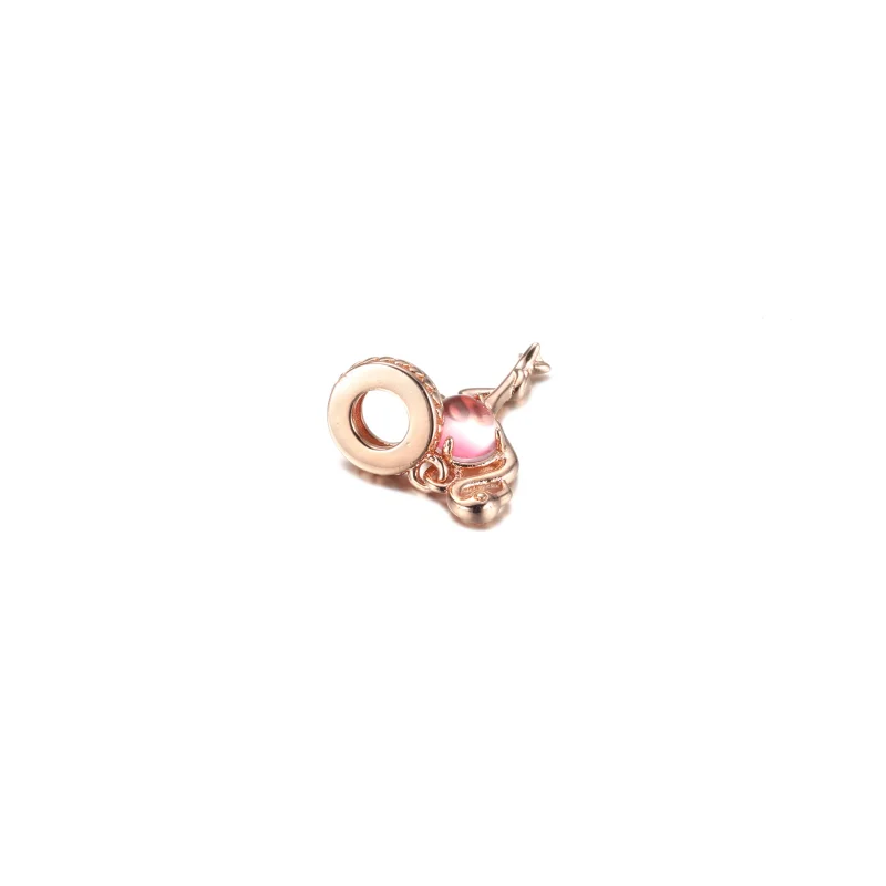 (imagem para) Charm Pingente Corrente Flamingo de Vidro Murano Rosa PANDORA - 789431C01 - Visualizar 4
