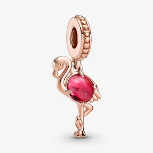 Charm Pingente Corrente Flamingo de Vidro Murano Rosa PANDORA - 789431C01 (imagem para) Charm Pingente Corrente Flamingo de Vidro Murano Rosa PANDORA - 789431C01