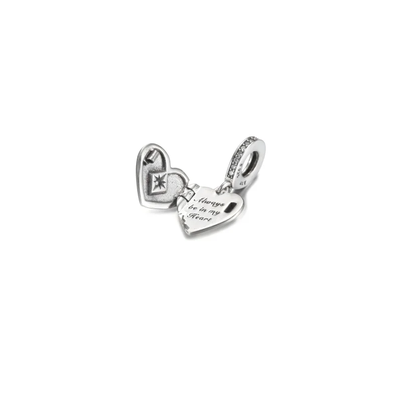 (imagem para) Charm Pingente de Coração com Medalhão Abrível PANDORA - 799537C01 - Visualizar 4