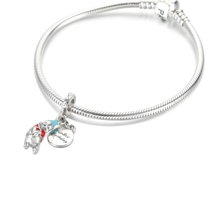 (imagem para) Charm Pingente Disney Ursinho Pooh Aniversário - 799385C01 - Visualizar 5