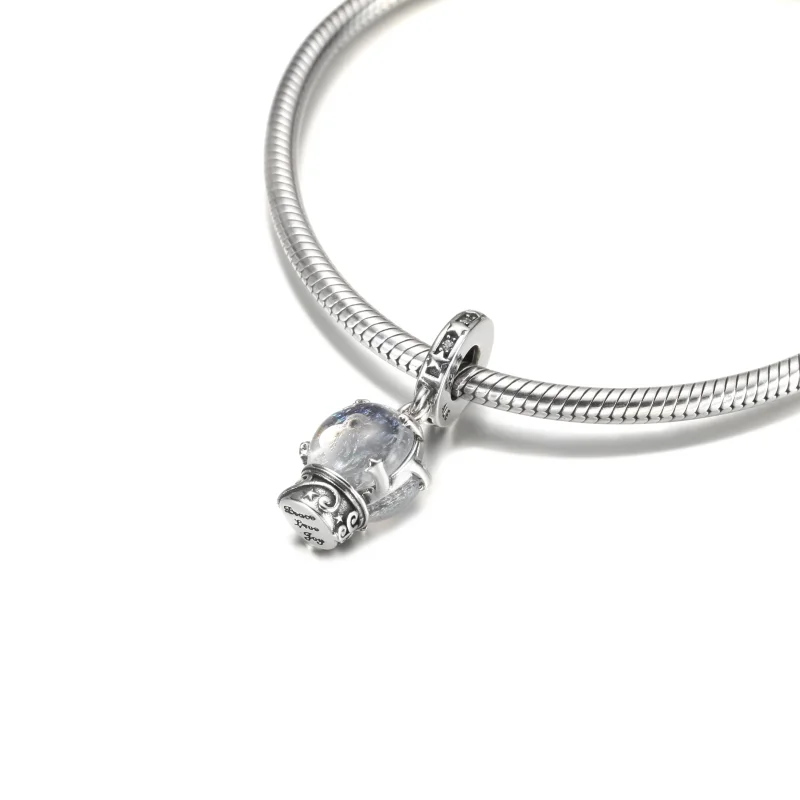 (imagem para) Charm Pingente PANDORA Disney A Bela e a Fera Rosa Encantada - 790024C01 - Visualizar 5