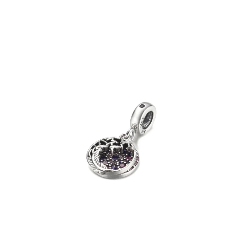 (imagem para) Charm Pingente Pena Pavê PANDORA - 799561C01 - Visualizar 3