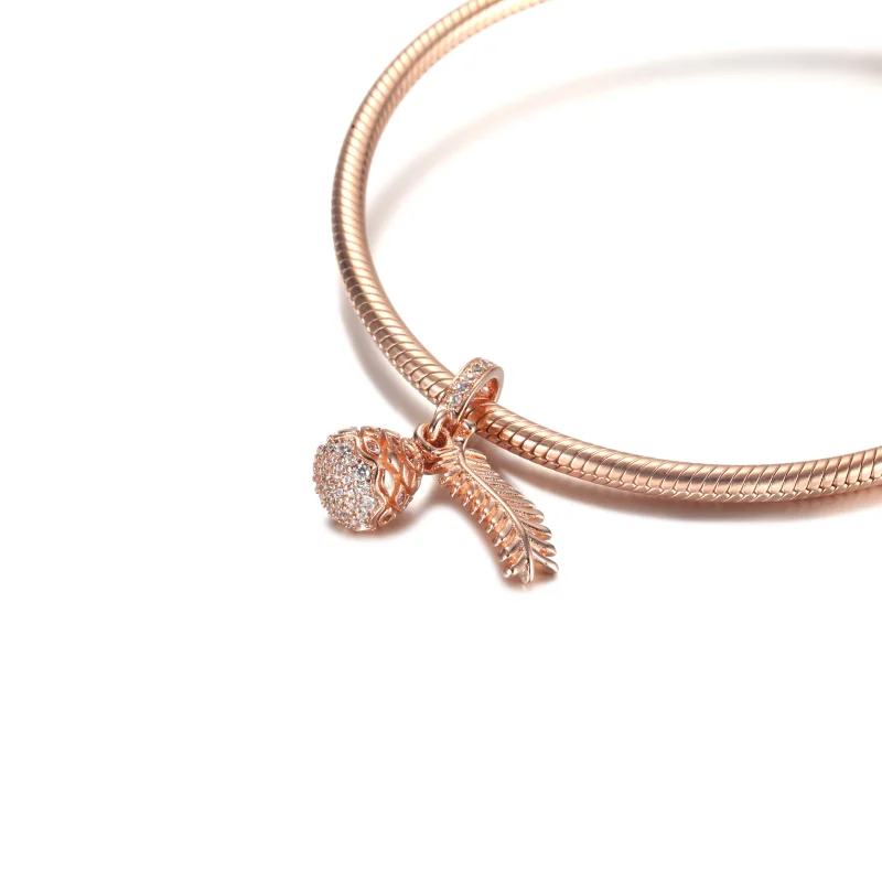 (imagem para) Charm Pingente Pingente de Pinha Cintilante PANDORA - 789557C01 - Visualizar 5