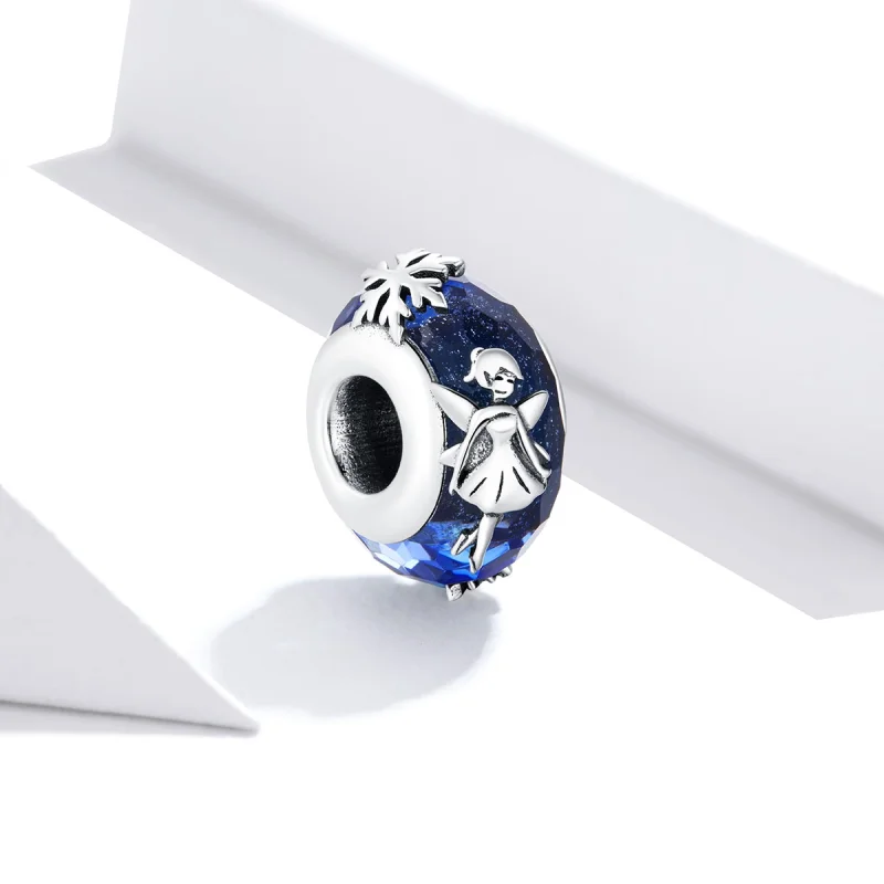 (imagem para) Charm Separador de Fadas Floco de Neve Prata Estilo Pandora - BSC369 - Visualizar 2