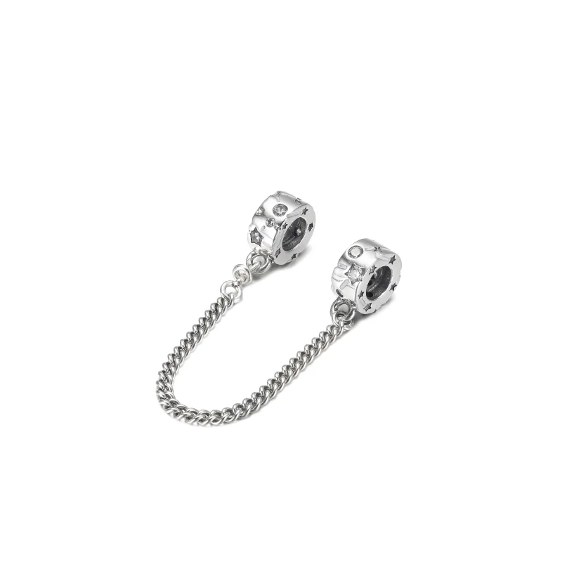 (imagem para) Corrente de Segurança PANDORA Estrelas e Galáxia - 790011C01 - Visualizar 2