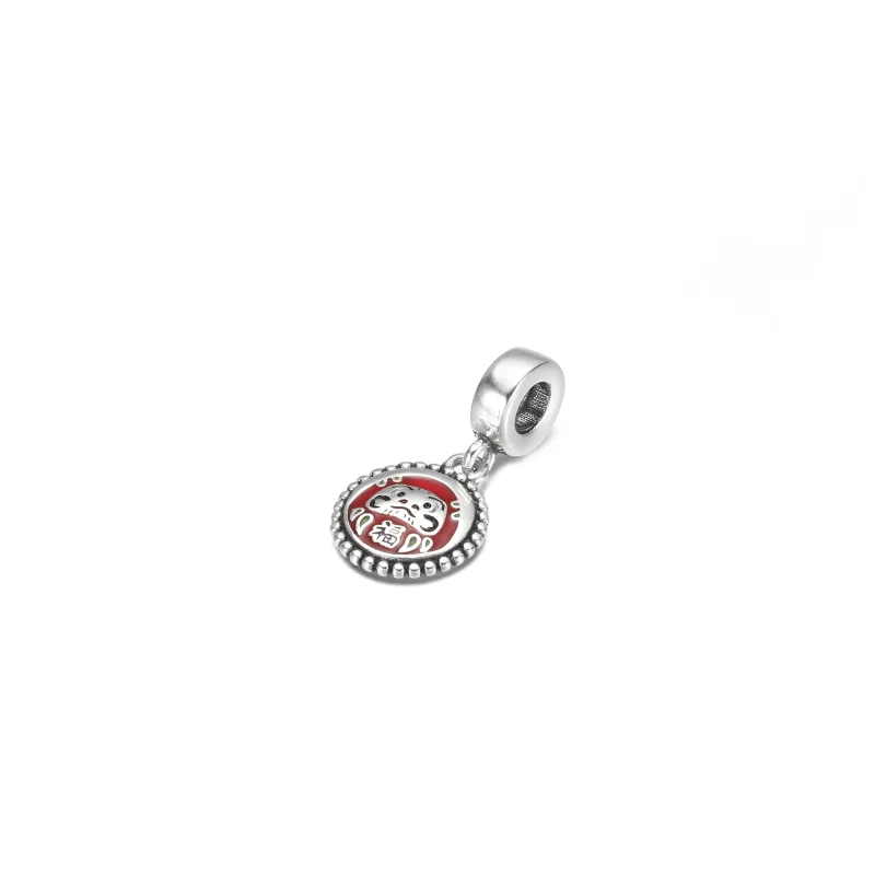 (imagem para) PANDORA boneco daruma charm de pingente - 791169C00_E027 - Visualizar 2