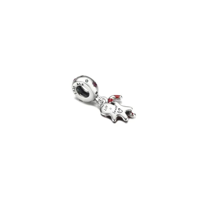 (imagem para) PANDORA Boneco de Gengibre Charm Pingente - 799637C01 - Visualizar 3