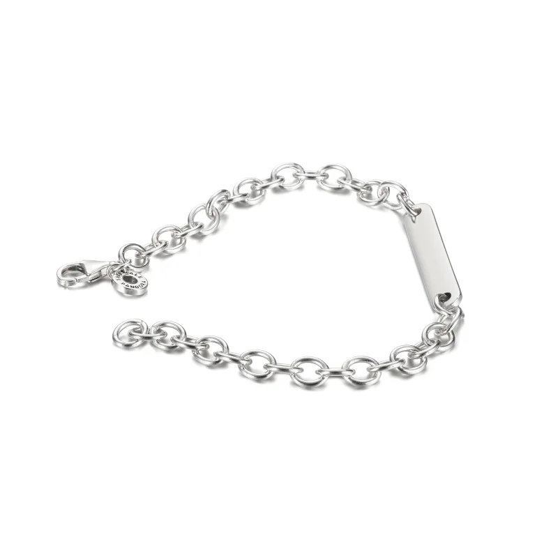 (imagem para) PANDORA Bracelete de Elos com Barra Gravável - 599523C00 - Visualizar 4