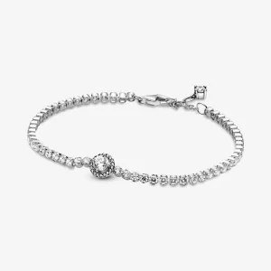 (imagem para) PANDORA Bracelete Tennis Brilhante Halo - 599416C01