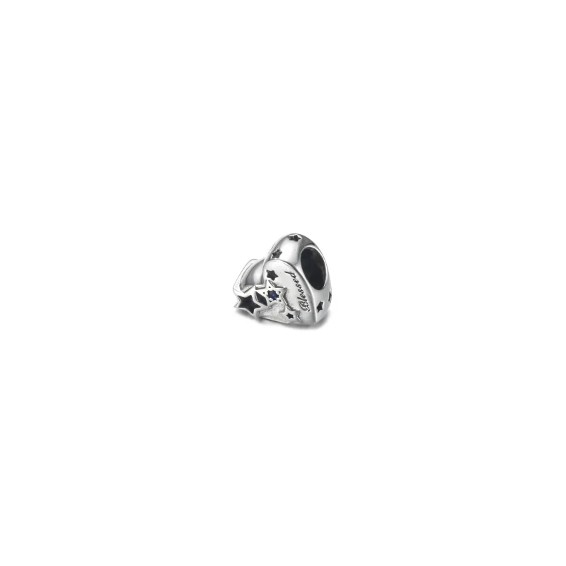 (imagem para) PANDORA Charm Coração Agradecido e Estrelas - 799527C01 - Visualizar 2