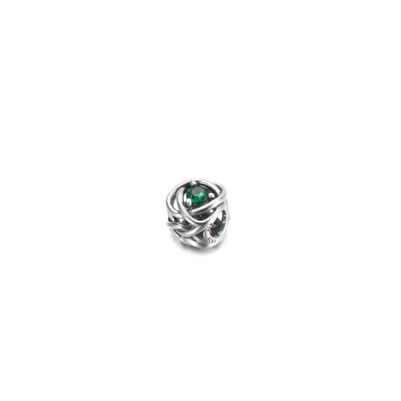 (imagem para) PANDORA Charm Círculo da Eternidade Verde de Maio - 790065C08 - Visualizar 2