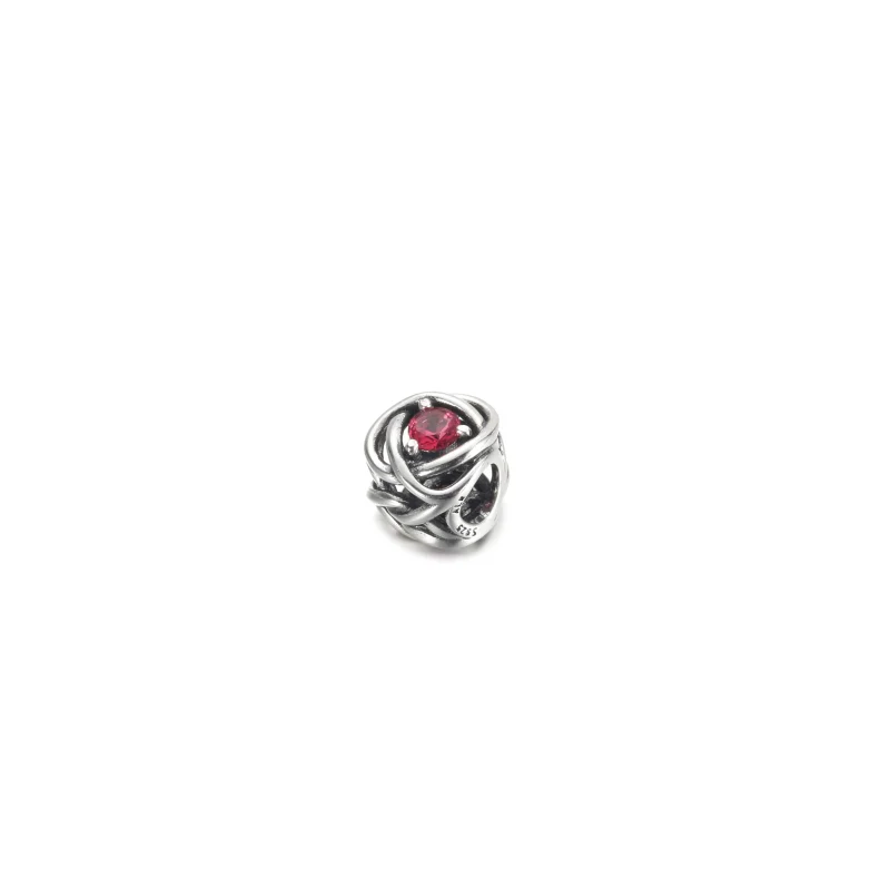 (imagem para) PANDORA Charm Círculo Eterno Rosa de Outubro - 790065C05 - Visualizar 2