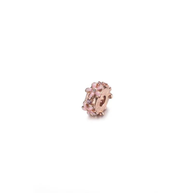 (imagem para) PANDORA Charm de Espaçador com Margarida Rosa - 788809C01 - Visualizar 2