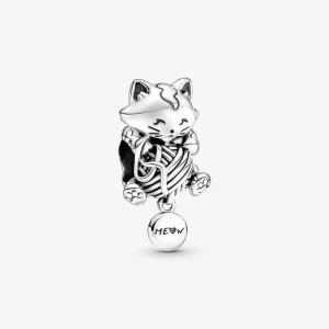 (imagem para) PANDORA Charm de Gatinho e Novelos - 799535C00