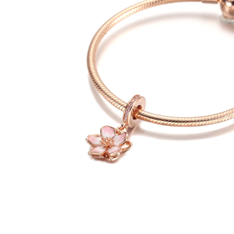 (imagem para) PANDORA Charm de Suspensão Flor de Cerejeira - 780667C01 - Visualizar 5