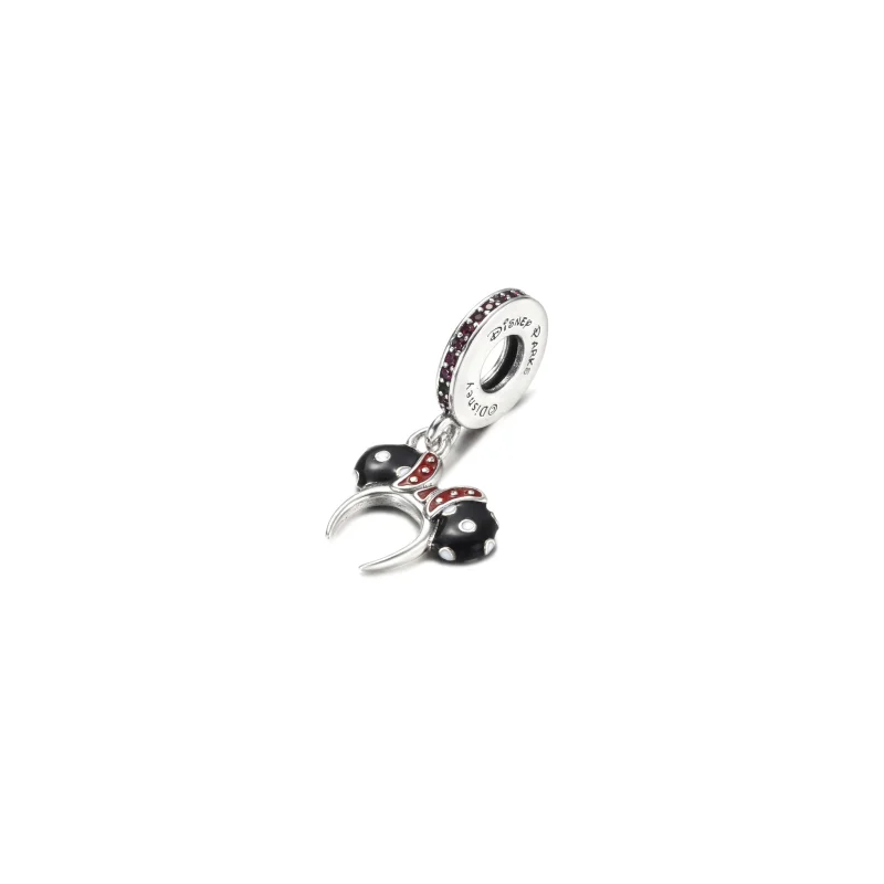 (imagem para) PANDORA Charm de Tiara da Minnie Mouse em Preto e Branco - P400942464791 - Visualizar 2
