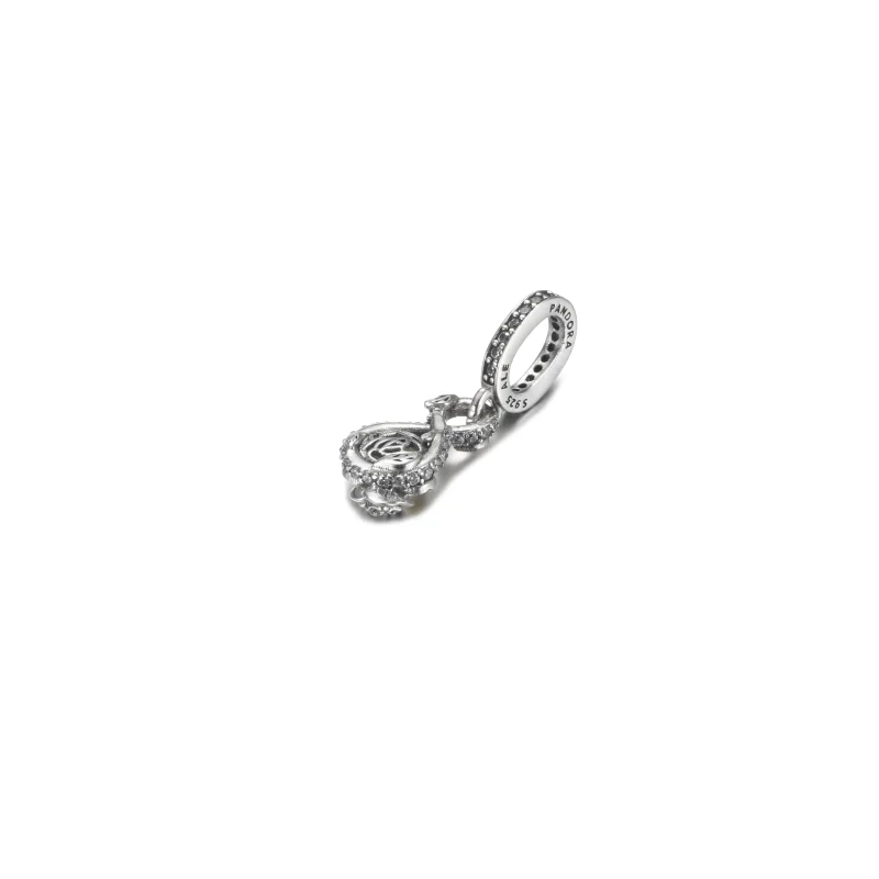 (imagem para) PANDORA Disney Bela Pingente Infinito e Rosa - 399525C01 - Visualizar 3