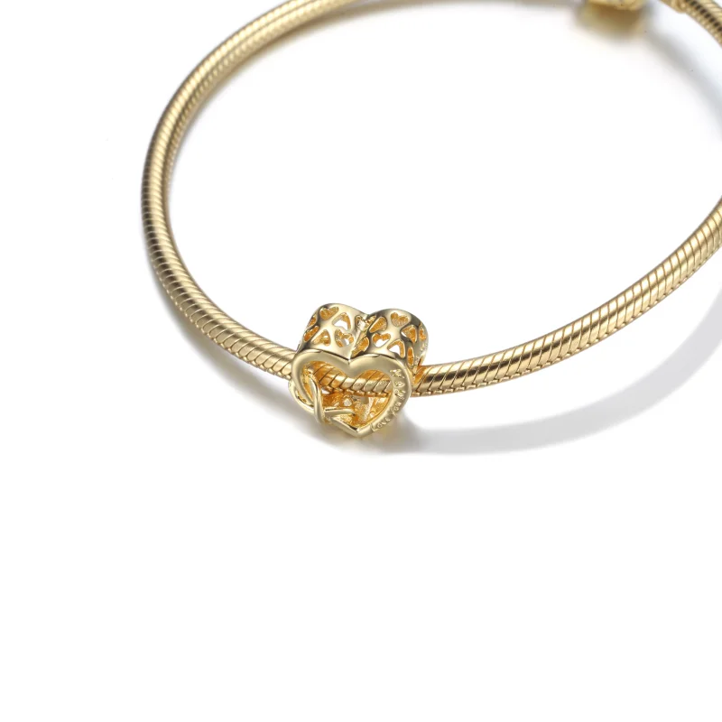 (imagem para) PANDORA encanto Coração Infinito Te Amo Mãe - 759515C00 - Visualizar 5