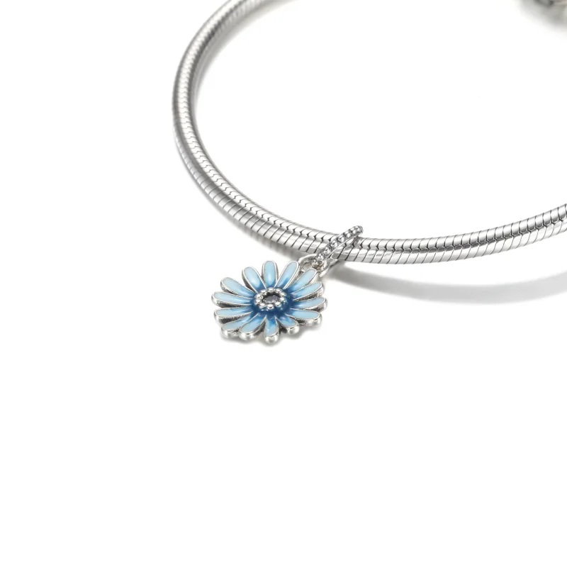 (imagem para) PANDORA Margarida Azul Pingente - P-D-3458 - Visualizar 4