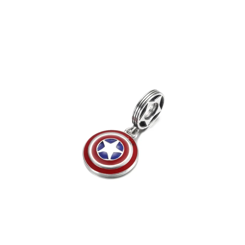 (imagem para) PANDORA Marvel Os Vingadores Charm de Pingente Escudo do Capitão América - 79078 - Visualizar 2