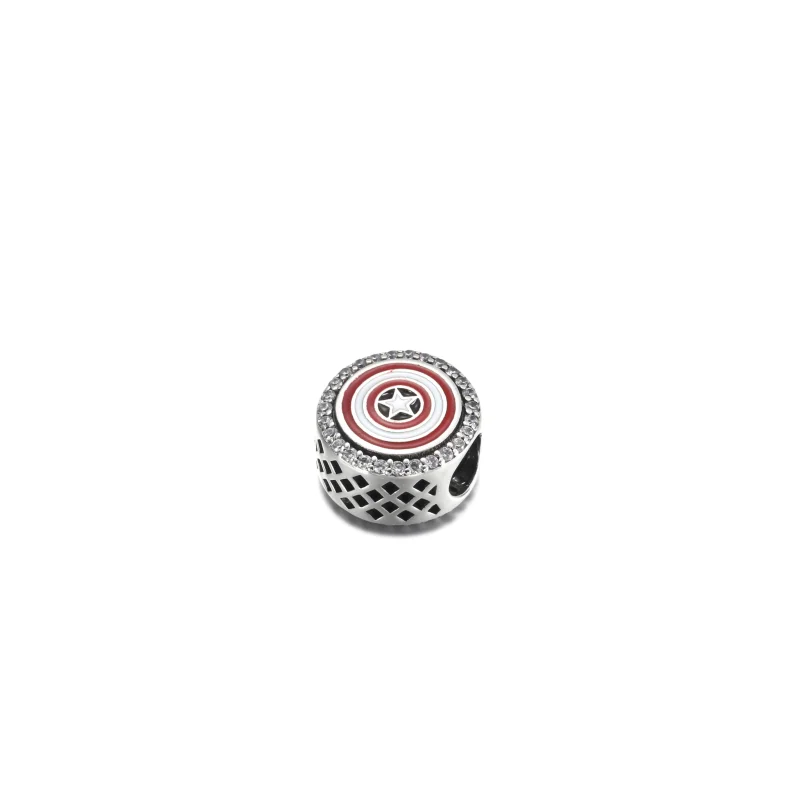 (imagem para) PANDORA Marvel Os Vingadores Escudo do Capitão América Charm Pendente - P-D-3623 - Visualizar 2