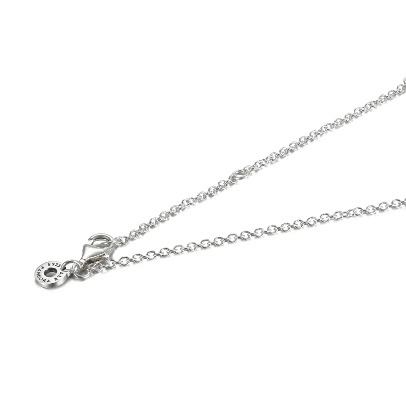 (imagem para) PANDORA Pingente e Colar Círculos Duplo Tom - 389483C01 - Visualizar 4