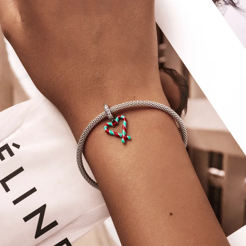 (imagem para) Pingente de Bengala Doce em Prata Estilo Pandora - SCC2039 - Visualizar 5