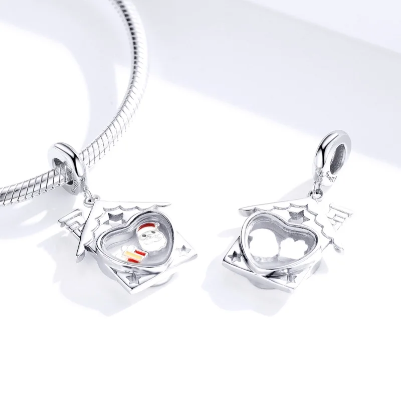 (imagem para) Pingente de Estilo Pandora Prata Papai Noel Pendente - SCC1357 - Visualizar 4