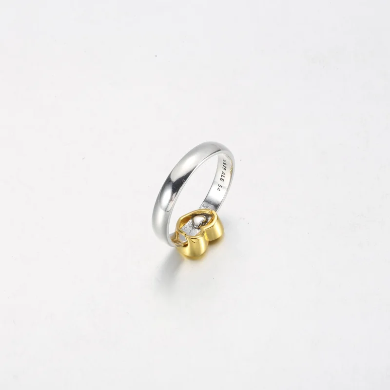 (imagem para) Anel Coração Deslizante Radiante Duas Cores PANDORA - 162504C00 - Visualizar 8