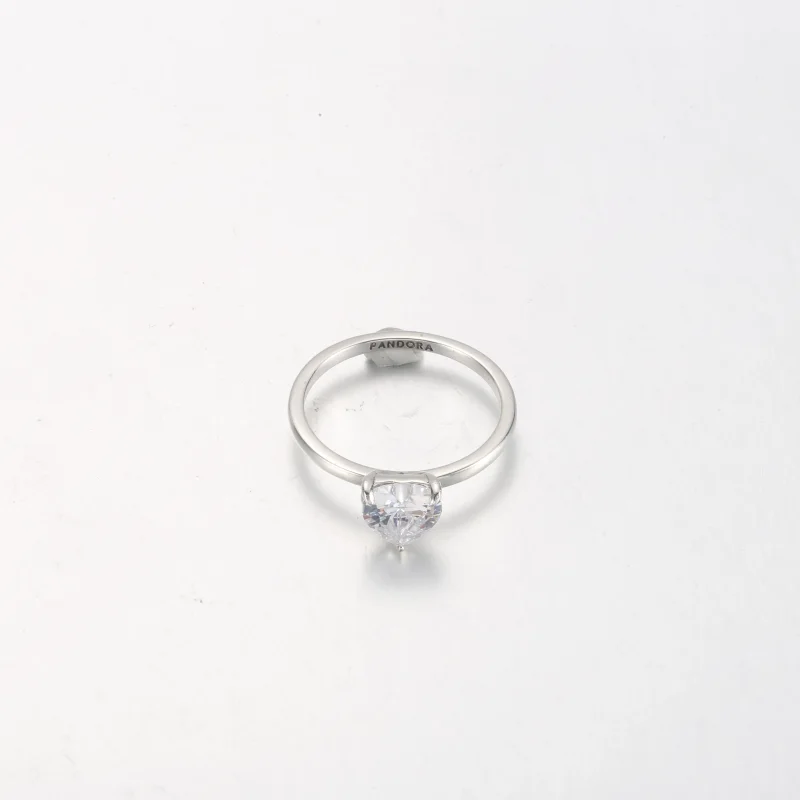 (imagem para) Anel Solitário Coração Cintilante PANDORA - 191165C01 - Visualizar 6