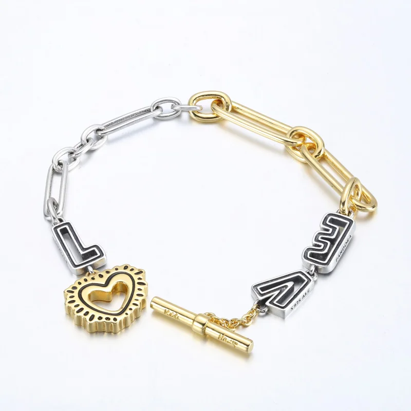 (imagem para) Bracelete Keith Haring x Pandora com Elos Love Bicolor - 562223C01 - Visualizar 6
