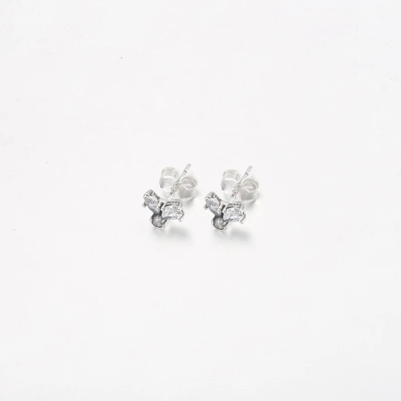 (imagem para) Brincos de Argola com Glitter Herbário em Cluster PANDORA - 292406C01 - Visualizar 4