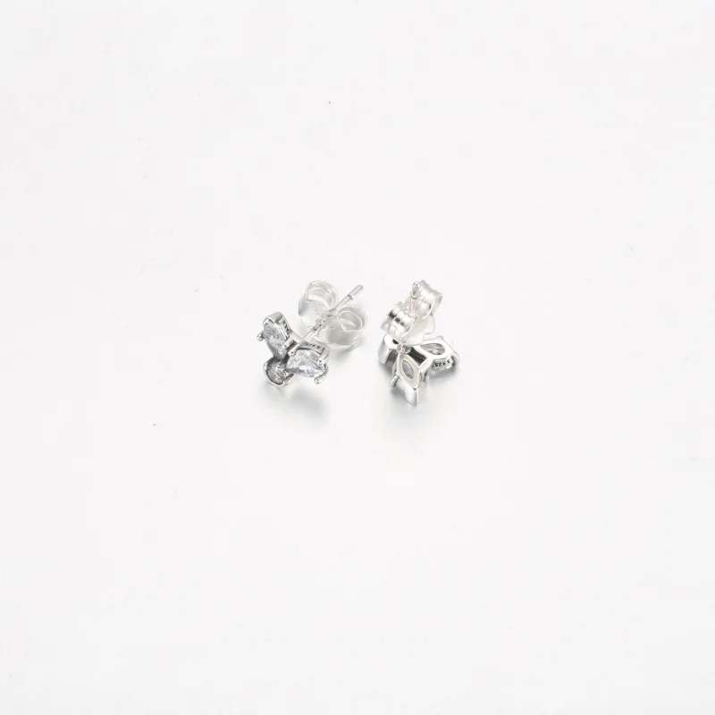 (imagem para) Brincos de Argola com Glitter Herbário em Cluster PANDORA - 292406C01 - Visualizar 6