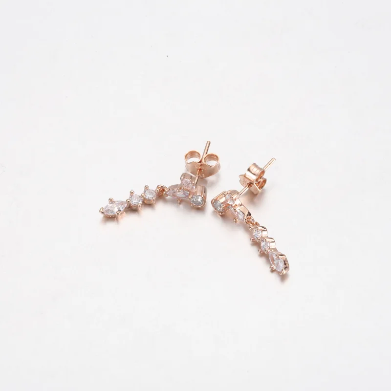 (imagem para) Brincos PANDORA com Pingente em Cluster de Herbário Sparkling - 282404C01 - Visualizar 4