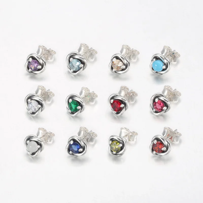 (imagem para) Brincos PANDORA June White Eternity Circle Stud - 292335C03 - Visualizar 4