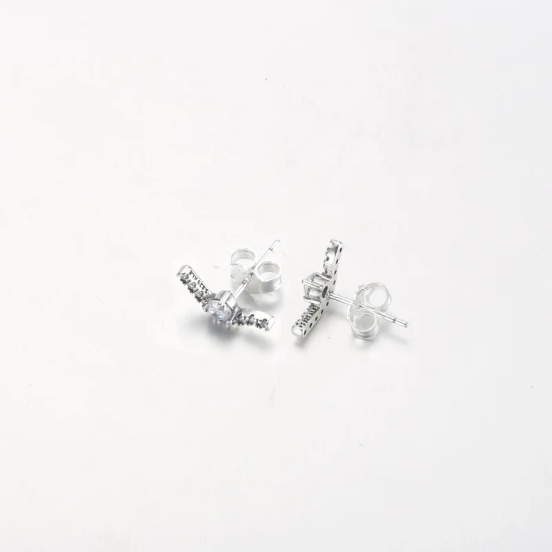 (imagem para) Brincos PANDORA Sparkling Wave - 292544C01 - Visualizar 9