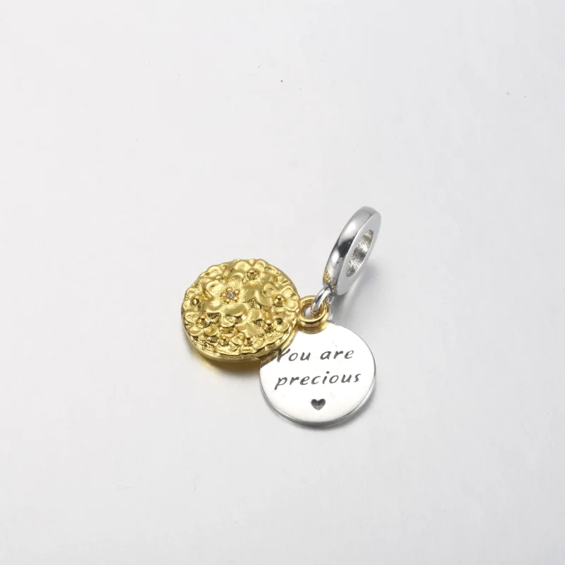 (imagem para) Charm Duplo Pingente Duas Cores Margarida Pandora - 762341C01 - Visualizar 5