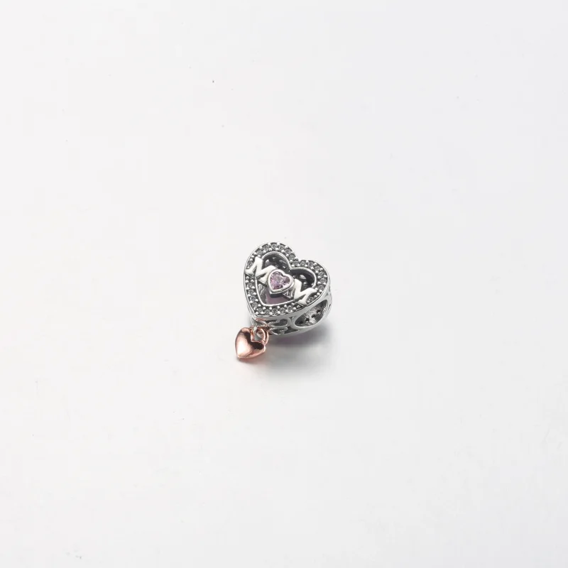 (imagem para) Charm Mom e Coração da Pandora - 782653C01 - Visualizar 2