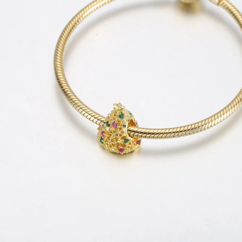 (imagem para) Charm PANDORA Árvore de Natal Brilhante - 769226C01 - Visualizar 12