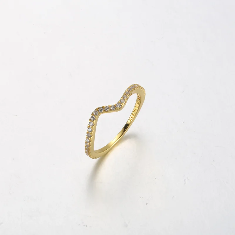 (imagem para) PANDORA Anel Onda Cintilante - 162539C01 - Visualizar 5