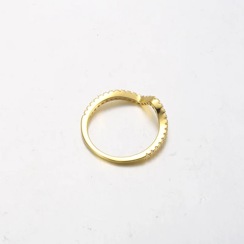 (imagem para) PANDORA Anel Onda Cintilante - 162539C01 - Visualizar 7