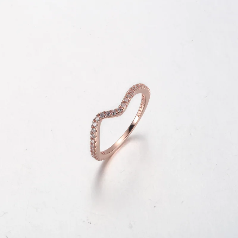 (imagem para) PANDORA Anel Onda Cintilante - 182539C01 - Visualizar 9