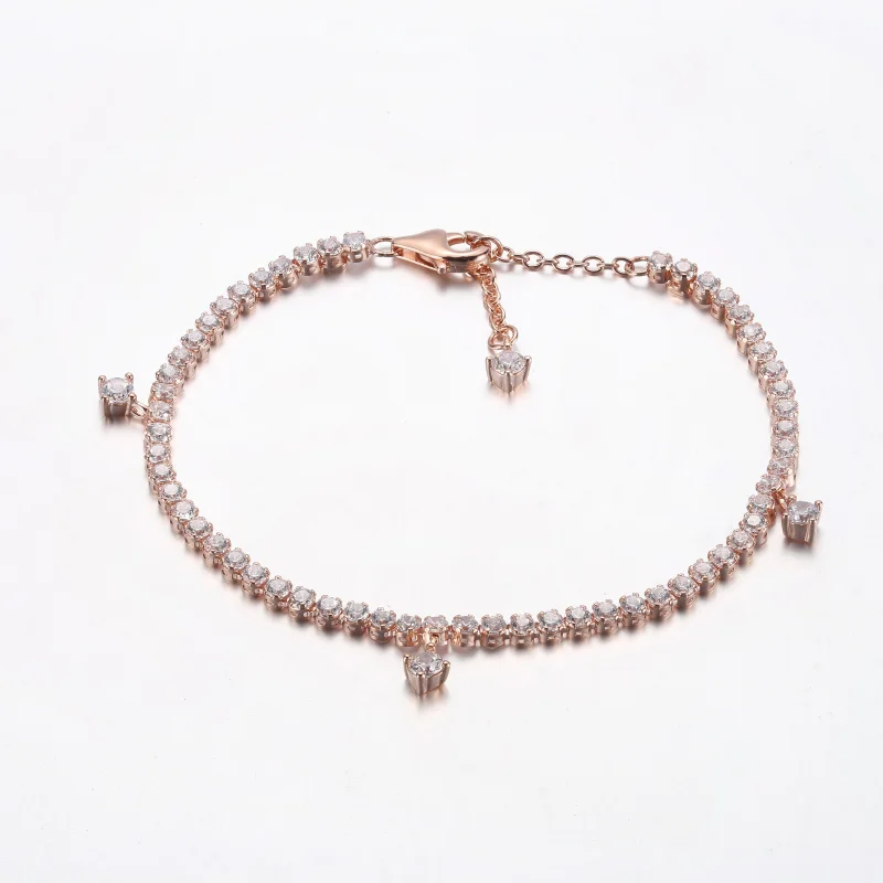 (imagem para) PANDORA Bracelete Tennis Brilhante com Pingentes - 582401C01 - Visualizar 5