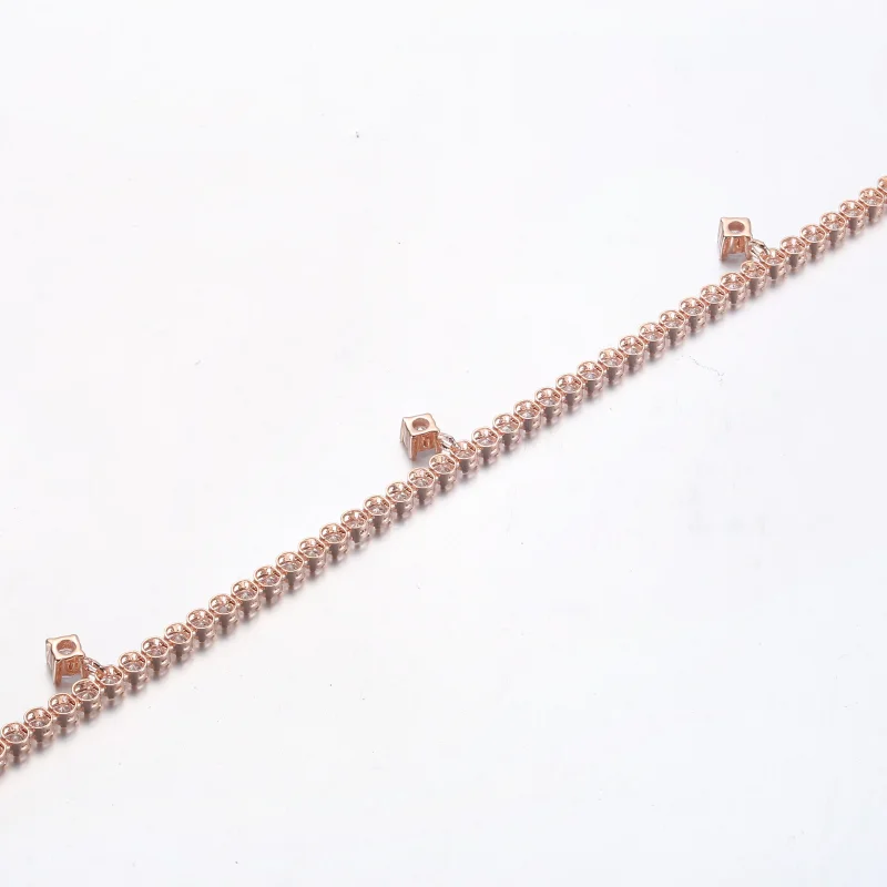 (imagem para) PANDORA Bracelete Tennis Brilhante com Pingentes - 582401C01 - Visualizar 7