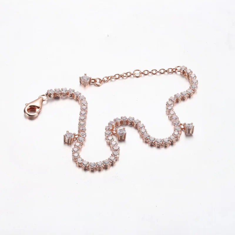 (imagem para) PANDORA Bracelete Tennis Brilhante com Pingentes - 582401C01 - Visualizar 8