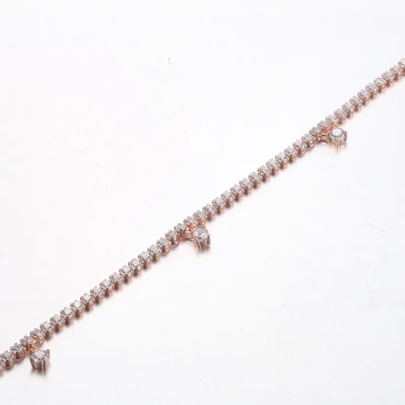 (imagem para) PANDORA Bracelete Tennis Brilhante com Pingentes - 582401C01 - Visualizar 10