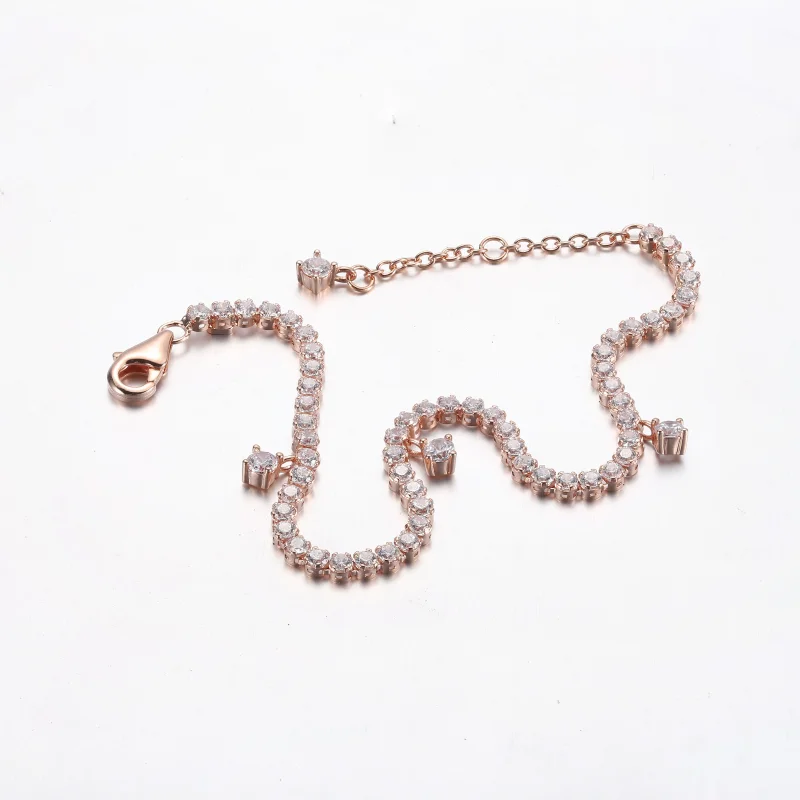 (imagem para) PANDORA Bracelete Tennis Brilhante com Pingentes - 582401C01 - Visualizar 12