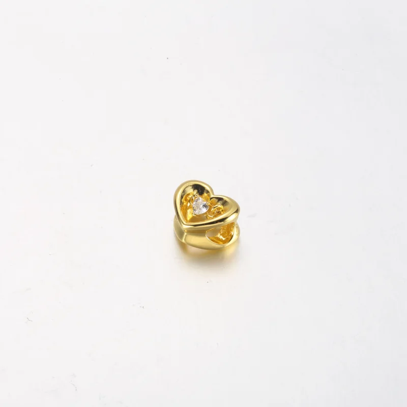 (imagem para) PANDORA Charm Coração Radiante e Pedra Flutuante - 762493C01 - Visualizar 11